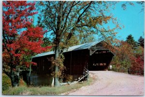 M-40123 Old Covered Bridge in Conway White Mountains New Hampshire