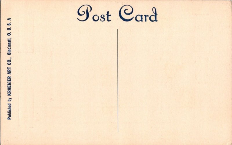 Vintage Postcard In Old Kentucky Poem KJ3