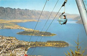 Queenstown Gondola New Zealand Stamp on back 