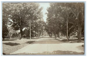 1943 Main Street Collins Center Niagara Falls New York NY RPPC Photo Postcard