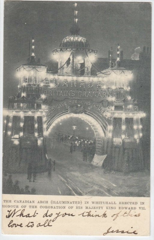 WHITEHALL , UK , 1903 ; Canadian Arch ; TUCK