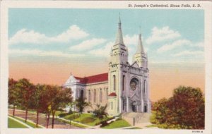 Church St Joseph's Cathedral Sioux Falls South Dakota Curteich