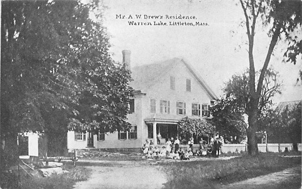 Mr. A. W. Drew's Residence in Littleton, Massachusetts Warren Lake.