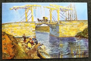 [AG] P701 Vincent Van Gogh Famous Painting Art Bridge Horse Women (postcard *New