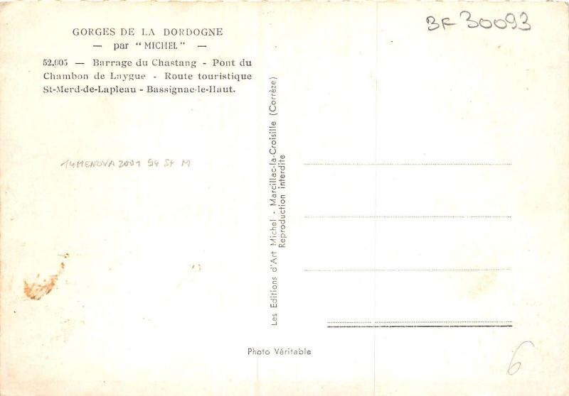 BF30093 gorges de la dordogne par michel barrage france
