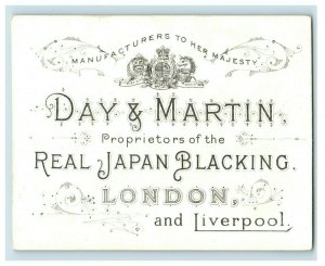 1880's Lot of 5 Day & Martin Real Japan Blacking Victorian Trade Cards P36 