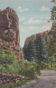 Colorado Colorado Springs The Mexican Saddle South Cheyenne Canon 1946 Curteich