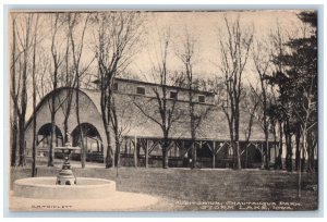 Storm Lake Iowa Postcard Auditorium Chautauqua Park Exterior View c1940 Vintage