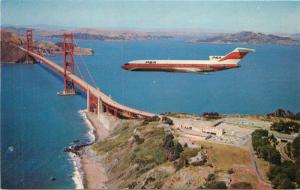 1960s PSA Airlines Advertising San Francisco California Crocker postcard 10978