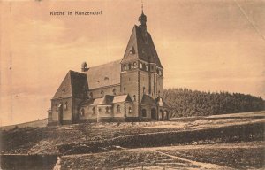 Nowa Ruda-Drogosław Poland Kirche in Kunzendorf Photo Postcard