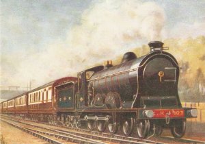 Glasgow ExpressTrain Nice modern English postcard