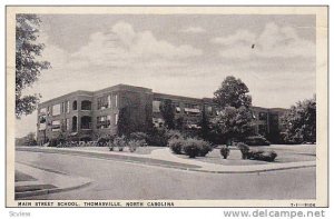 Main Street School, Thomasville, North Carolina, PU-1941
