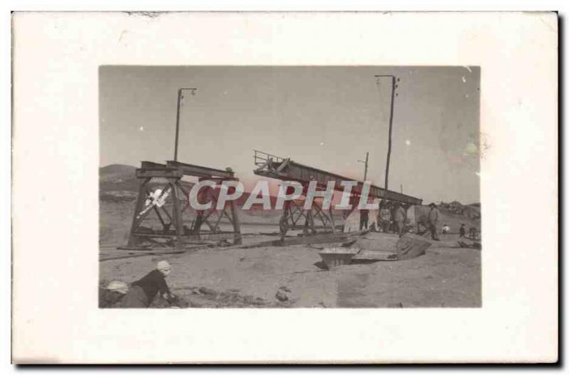 CARTE PHOTO Militaria Construction & # 39un bridge (engineering)