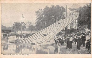 Washington Park on the Delaware Water Slide Vintage Postcard AA50043