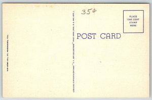 Vintage Florida Postcard -  Fisherman on Causeway Bridge   Clearwater