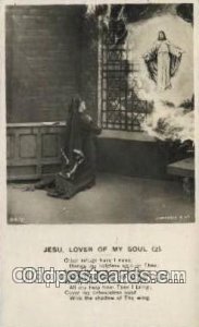 Jesus lover of my soul Religious Angles 1907 postal used 1907