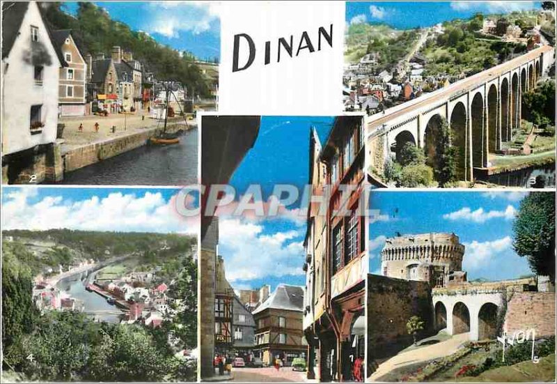 Modern Postcard Dinan Cotes North Square Lapport