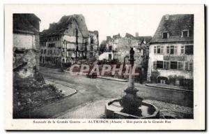 Altkirch - Part of the Grande Rue - Old Postcard