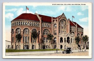 J92/ Galveston Texas Postcard c1910 State Medical College Building 517