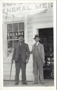 (Dick) RS Sargent Hazelton BC General Merchandise Store Real Photo Postcard G3