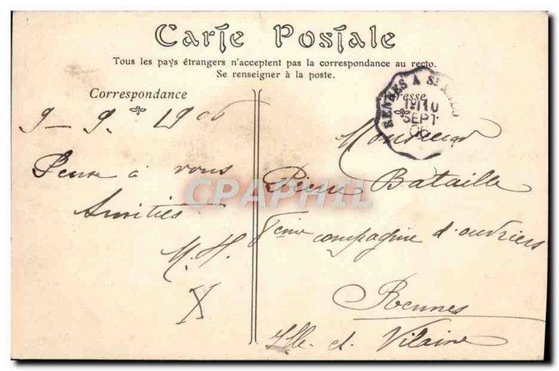 Old Postcard The castle Combourg