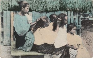 PC PHILIPPINES, SQUIRREL HUNTING, Vintage Postcard (b42932)