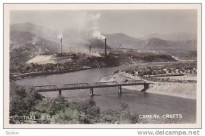 RP, Bridge, Partial View, Trail, British Columbia, Canada, 1920-1940s