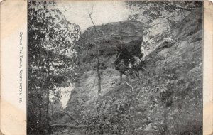 G78/ Worthington Indiana Postcard 1908 Devil's Tea Table Rock Geology