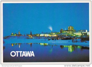Canada Night Time View Ottawa Ontario