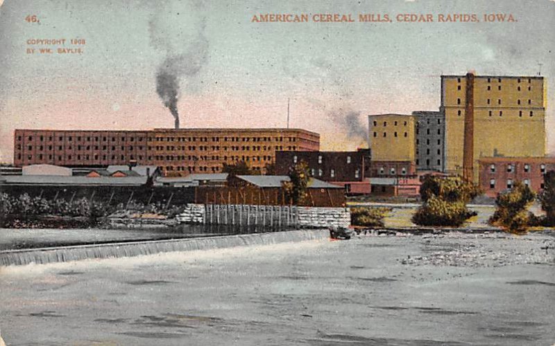 American Cereal Mills Cedar Rapids, Iowa