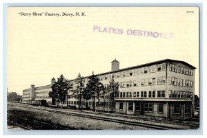 c1910's Derry Shoe Factory Building Derry New Hampshire NH Antique Postcard