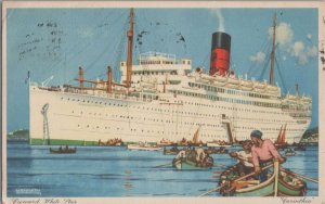 Postcard Ship Cunard White Star Carinthia 1938