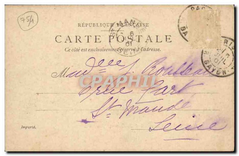 Old Postcard Paris Mayor of the 1st district and the St Germain l'Auxerrois