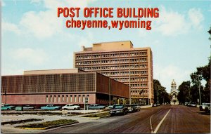 Cheyenne WY Post Office Building State Capitol Unused Vintage Postcard H16