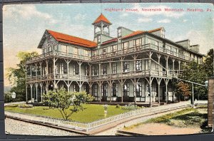 Vintage Postcard 1910 Highl;and House Neversink Mountain Reading Pennsylvania