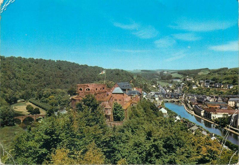 Postcard Belgium Buillon panoramic view