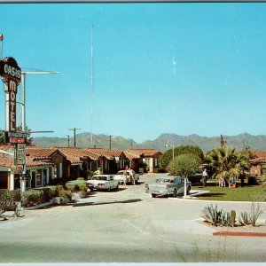 c1960s Phoenix AZ Oasis Motel Postcard AAA Mid-Century Modern Roadside Route 80