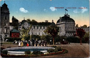 Hungary Budapest Lukács Furdö Lukas Bad Vintage Advertising Postcard C032