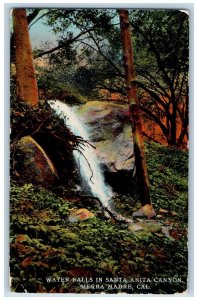 Sierra Madre California CA Postcard Water Falls In Santa Anita Canyon c1920's
