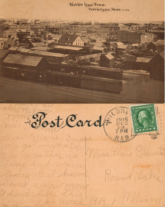 HOLDREGE NE 1915 ANTIQUE POSTCARD