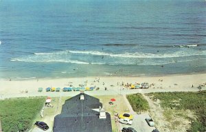 VIRGINIA BEACH VA~LOOKING EAST FROM TOP NEW MAYFLOWER APTS~1952 VINTAGE POSTCARD