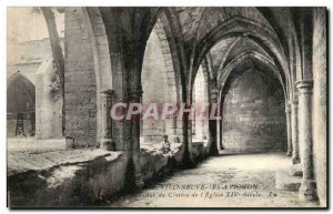 Old Postcard Villeneuve Avignon Inside the cloister of the & # 39eglise