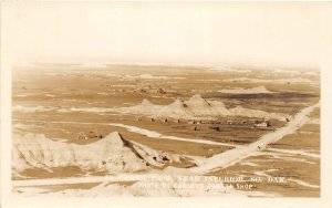 H84/ Interior South Dakota Postcard RPPC c1930s Cedar Pass 162