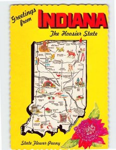 Postcard The Hoosier State, Greetings from Indiana