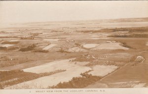 Postcard RPPC Valley View Look Off Canning NS Canada