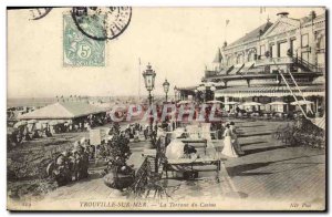 Old Postcard Trouville La Terrasse du Casino