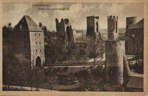 CPA Luxembourg, Rham. Les tours espagnols (30590)