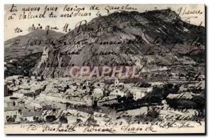 Old Postcard Sisteron General view