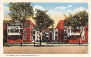 J51/ Charlotte North Carolina Postcard c1910 Blandwood Apartments 214