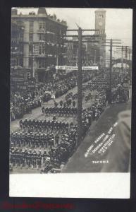 RPPC TACOMA WASHINGTON DECORATION DAY PARADE STREET REAL PHOTO POSTCARD